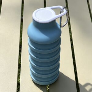 Collapsible silicone camping cup for hiking travel and outdoor activities